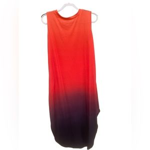Maxi dress black and reddish Orange, size L
